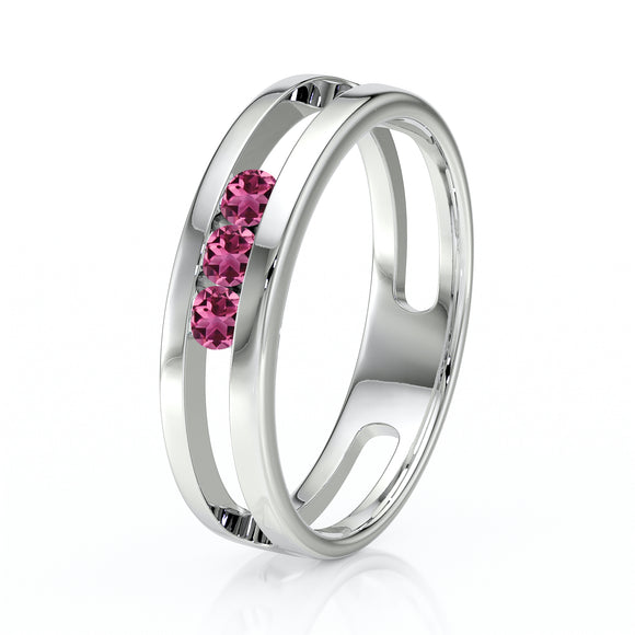 Bague trilogie tourmaline Premier Pas - 2