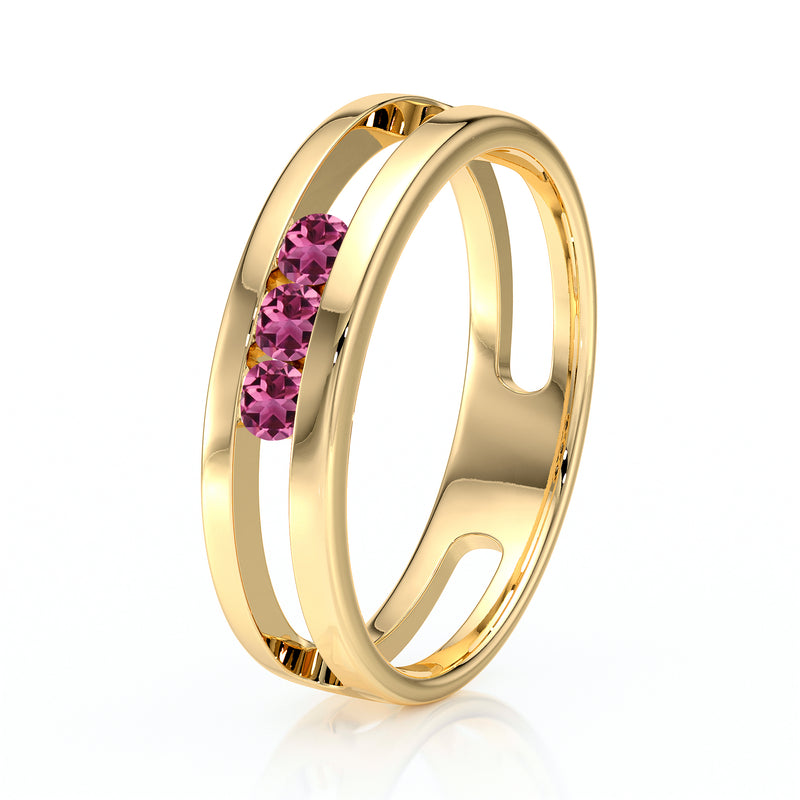 Bague trilogie tourmaline Premier Pas - 2