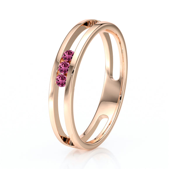 Bague trilogie tourmaline Premier Pas - 3