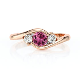 Bague trilogie tourmaline et diamant Premier Pas - 1