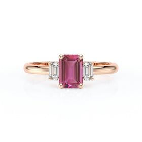 Bague trilogie tourmaline et diamant Premier Pas - 5