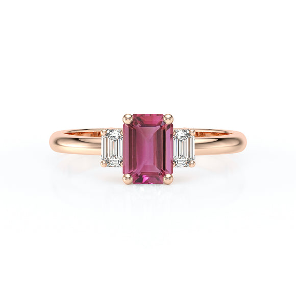 Bague trilogie tourmaline et diamant Premier Pas - 5