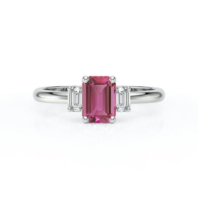 Bague trilogie tourmaline et diamant Premier Pas - 5