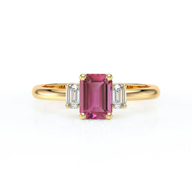 Bague trilogie tourmaline et diamant Premier Pas - 5