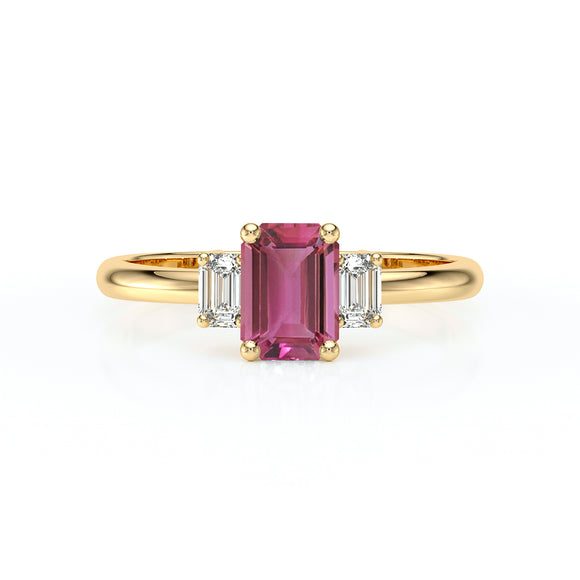 Bague trilogie tourmaline et diamant Premier Pas - 5