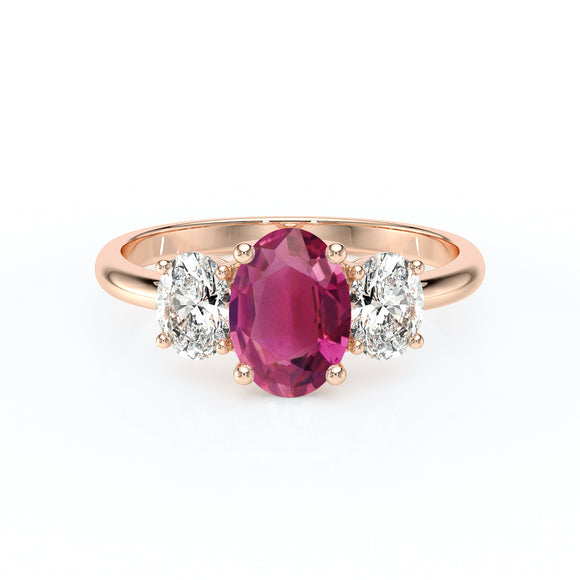 Bague trilogie tourmaline et diamant Premier Pas - 6