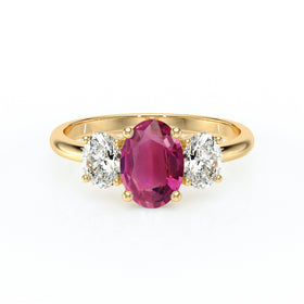 Bague trilogie tourmaline et diamant Premier Pas - 6