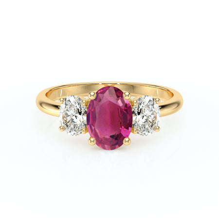 Bague trilogie tourmaline et diamant Premier Pas - 6
