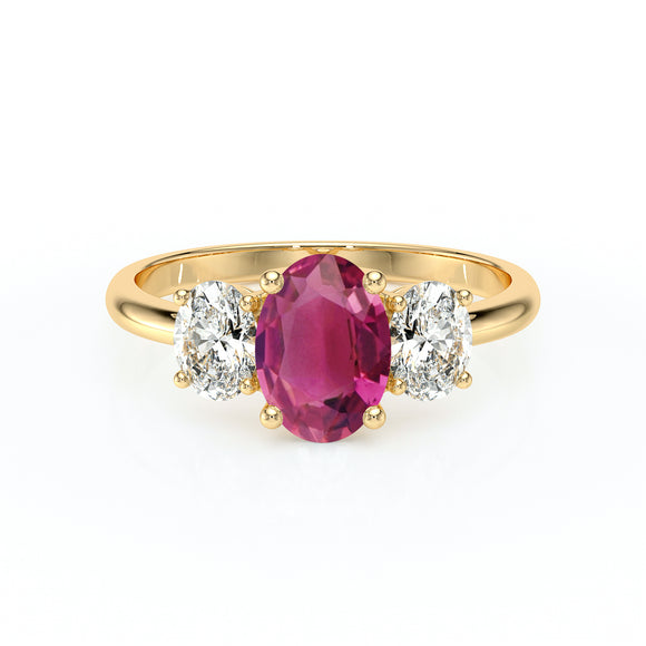 Bague trilogie tourmaline et diamant Premier Pas - 6