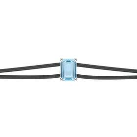 Bracelet cordon aigue-marine Lune de Miel - 3
