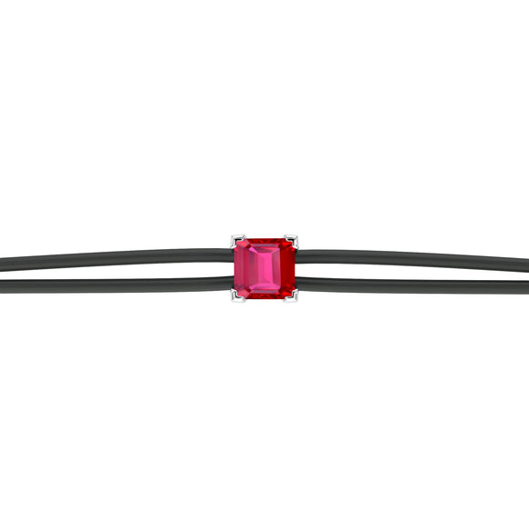 Bracelet cordon rubis Lune de Miel - 6