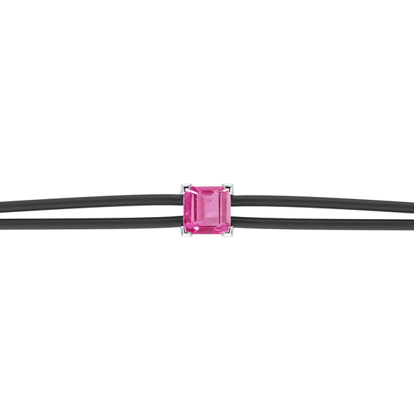 Bracelet cordon saphir rose Lune de Miel - 6