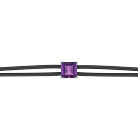 Bracelet cordon améthyste Lune de Miel - 6
