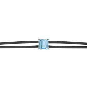 Bracelet cordon aigue-marine Lune de Miel - 6