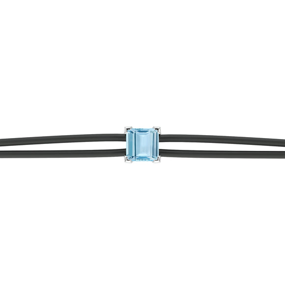 Bracelet cordon aigue-marine Lune de Miel - 6