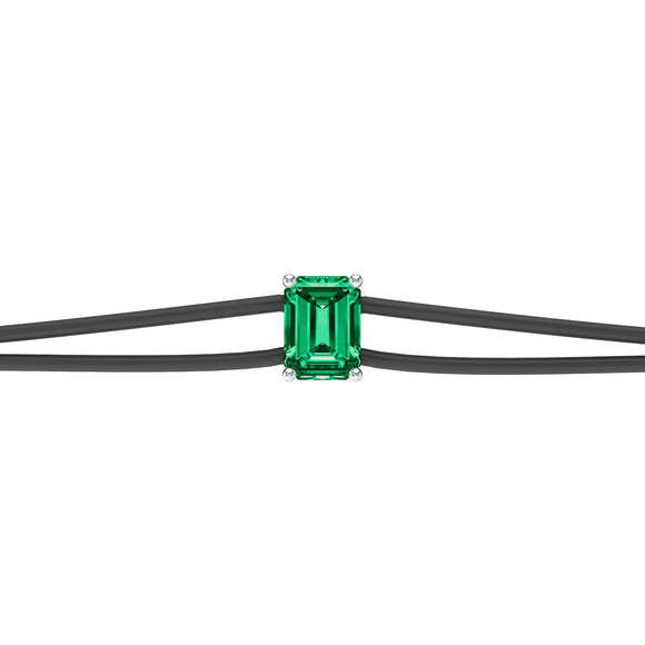 Bracelet cordon émeraude Lune de Miel - 3