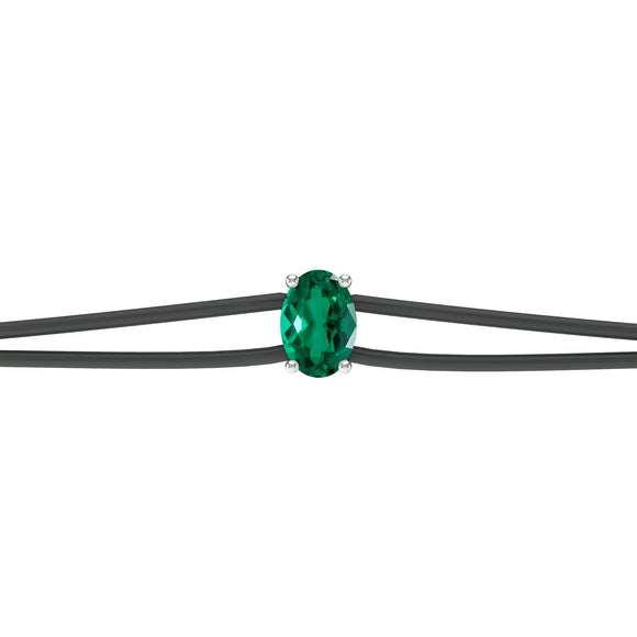 Bracelet cordon émeraude Lune de Miel - 5