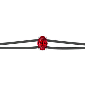 Bracelet cordon rubis Lune de Miel - 5