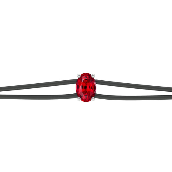 Bracelet cordon rubis Lune de Miel - 5