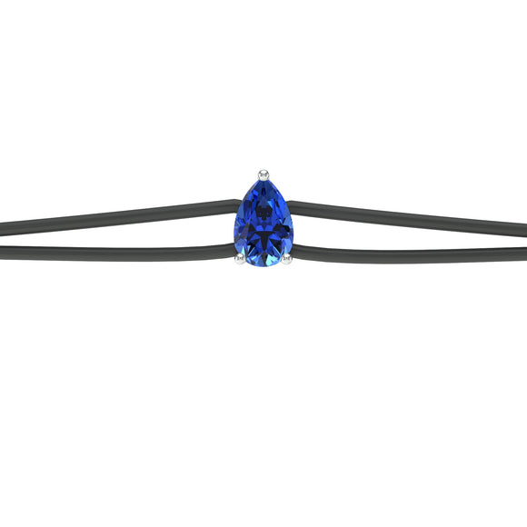 Bracelet cordon saphir Lune de Miel - 4