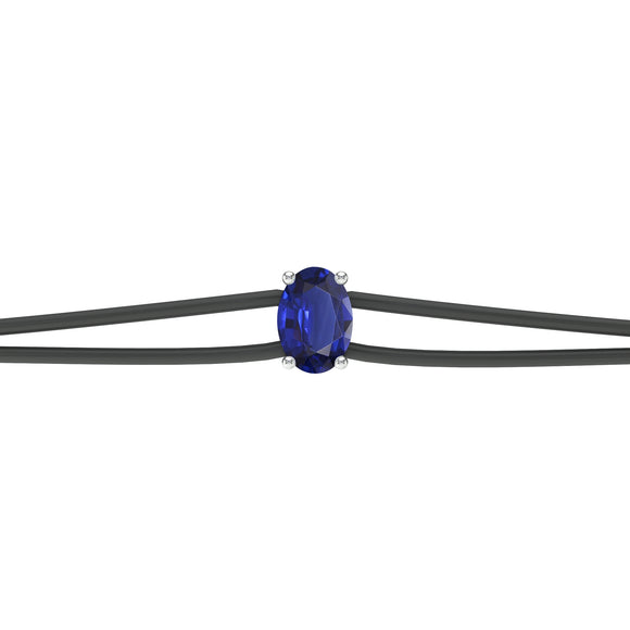 Bracelet cordon saphir Lune de Miel - 5