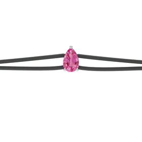 Bracelet cordon saphir rose Lune de Miel - 4