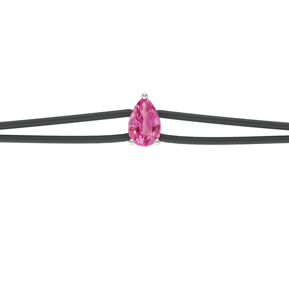 Bracelet cordon saphir rose Lune de Miel - 4