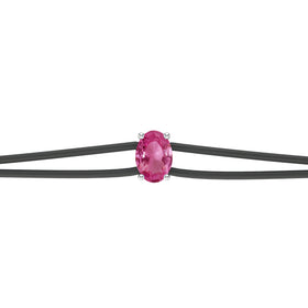 Bracelet cordon saphir rose Lune de miel - 5