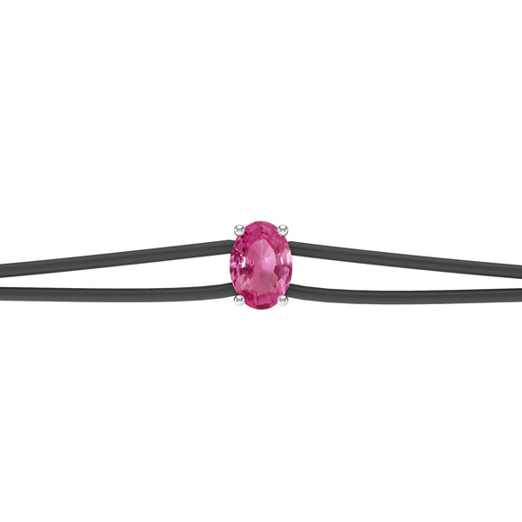 Bracelet cordon saphir rose Lune de miel - 5