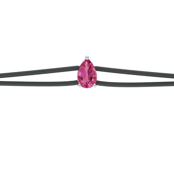 Bracelet cordon tourmaline Lune de Miel - 4