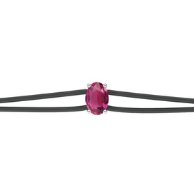 Bracelet cordon tourmaline Lune de Miel - 5