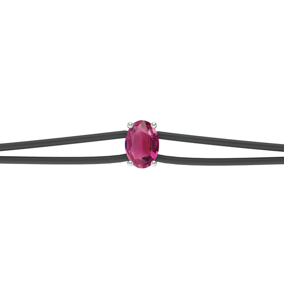 Bracelet cordon tourmaline Lune de Miel - 5