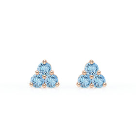 Boucles d’oreilles aigue-marine Coucher de Soleil - 1