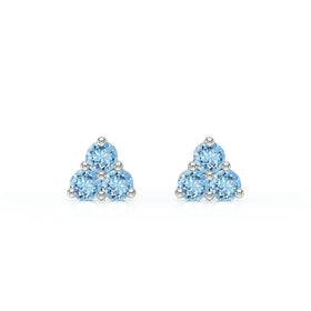 Boucles d’oreilles aigue-marine Coucher de Soleil - 1