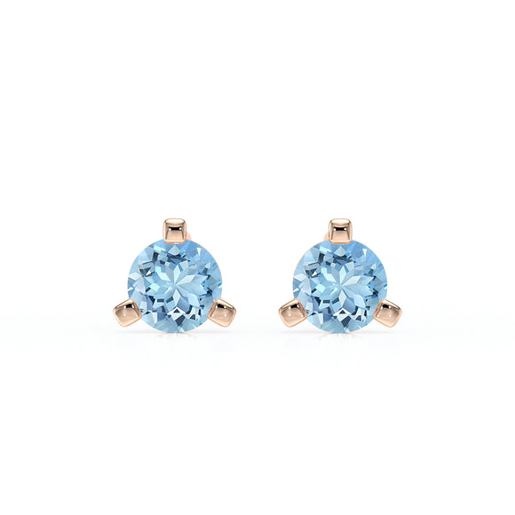 Boucles d’oreilles aigue-marine Lune de Miel - 2