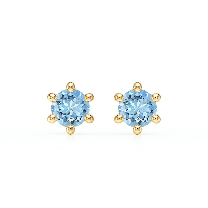 Boucles d’oreilles aigue-marine Premier Amour - 1
