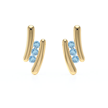 Boucles d’oreilles aigue-marine Premier Pas - 1