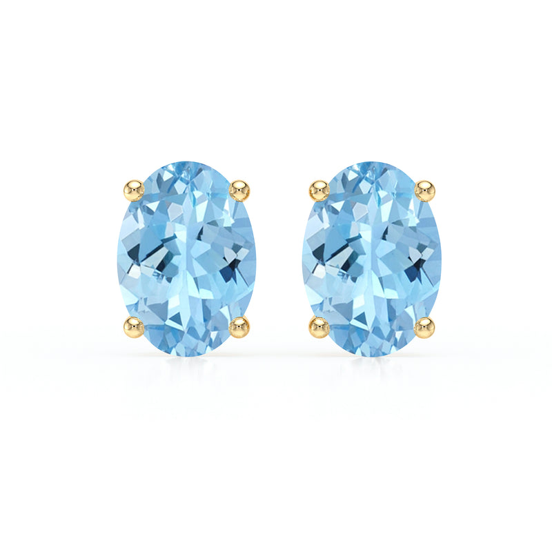 Boucles d’oreilles aigue-marine Une Promesse - 2