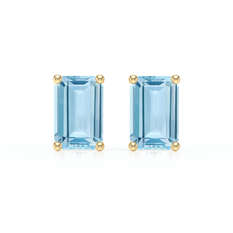 Boucles d’oreilles aigue-marine Une Promesse - 3