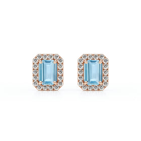 Boucles d’oreilles aigue-marine et diamant Coup de Foudre - 2