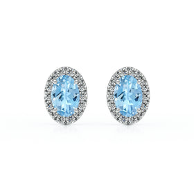 Boucles d’oreilles aigue-marine et diamant Coup de Foudre - 3