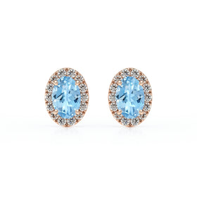Boucles d’oreilles aigue-marine et diamant Coup de Foudre - 3