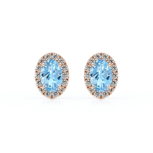 Boucles d’oreilles aigue-marine et diamant Coup de Foudre - 3