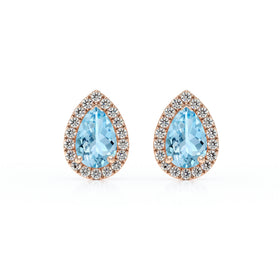 Boucles d’oreilles aigue-marine et diamant Coup de Foudre - 4