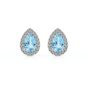 Boucles d’oreilles aigue-marine et diamant Coup de Foudre - 4