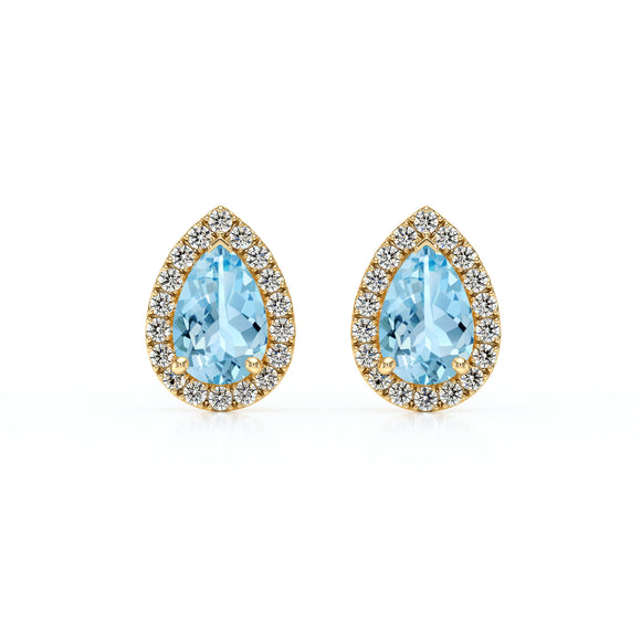 Boucles d’oreilles aigue-marine et diamant Coup de Foudre - 4