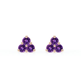 Boucles d’oreilles améthyste Coucher de Soleil - 1