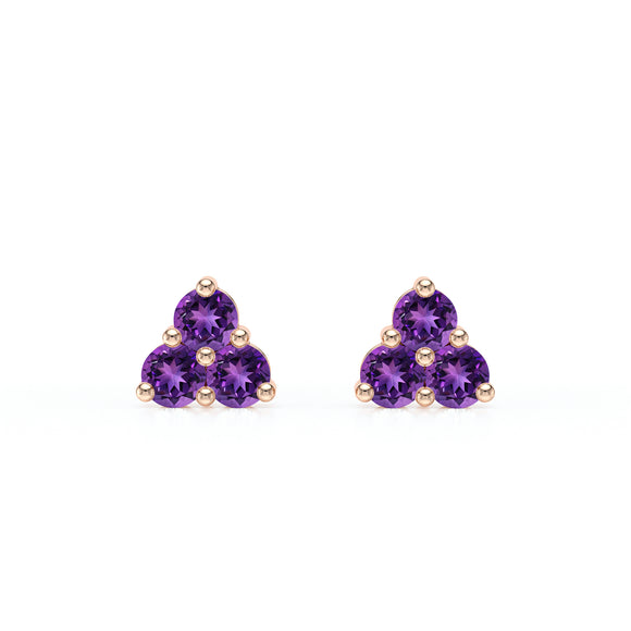 Boucles d’oreilles améthyste Coucher de Soleil - 1