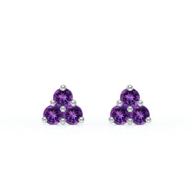 Boucles d’oreilles améthyste Coucher de Soleil - 1
