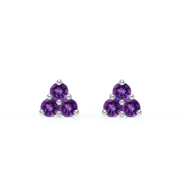 Boucles d’oreilles améthyste Coucher de Soleil - 1